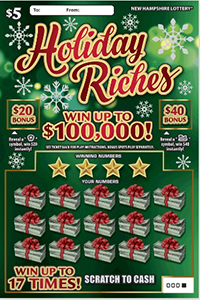 $5 holiday riches ticket