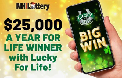 $25,000 a Year for Life Winner with Luck for Life!